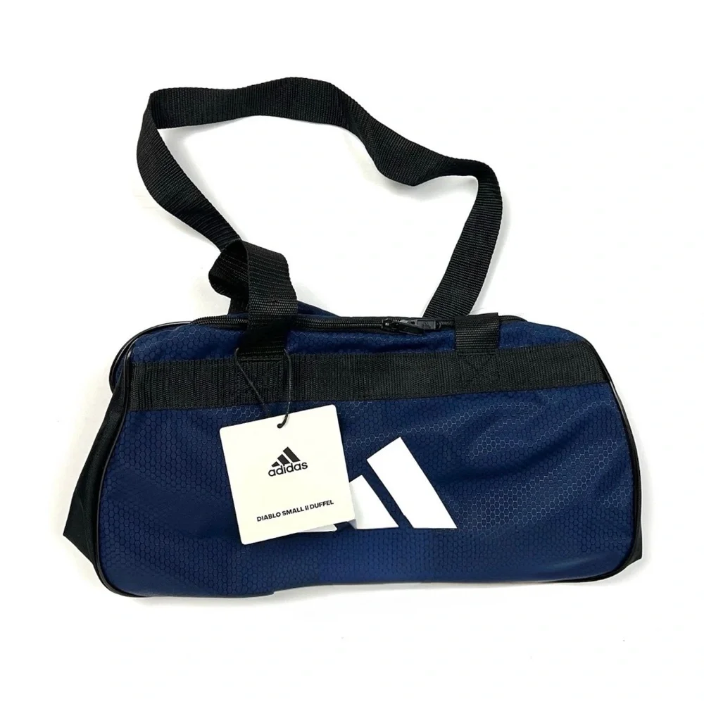 adidas Power Gym Small Hex Duffel Duffle Sport travel Bag black navy 5160735